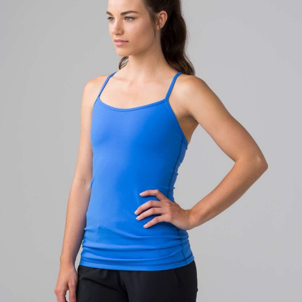Blue lululemon workout tank size 4